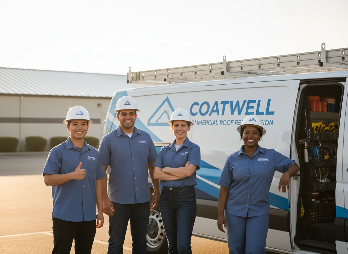 Commercial roof coating company in Saint David, IL
